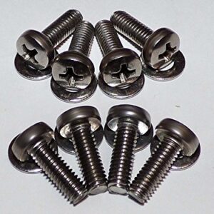 (8) - M4x12mm Regular Length Bolts for TVs & Monitors 29" or Smaller • Wall Mount Bracket to TV • VESA 75x75, 100x100 or 100x200 • Stainless