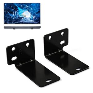 suixing universal wall mount with hardware kit sound bar mounts mounting bracket compatible most of soundtouch/soundbars home theater system wall mount brackets-black