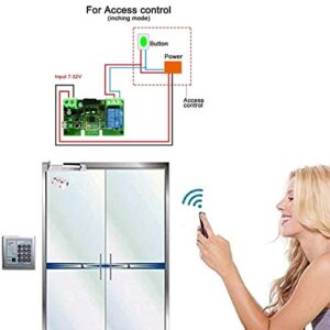 MHCOZY 1 Channel 5V 12V ZigBee Smart Relay Switch,Adjustable Selflock and Momentary Working Mode,Works with Tuya eWelink Zigbee Gateway