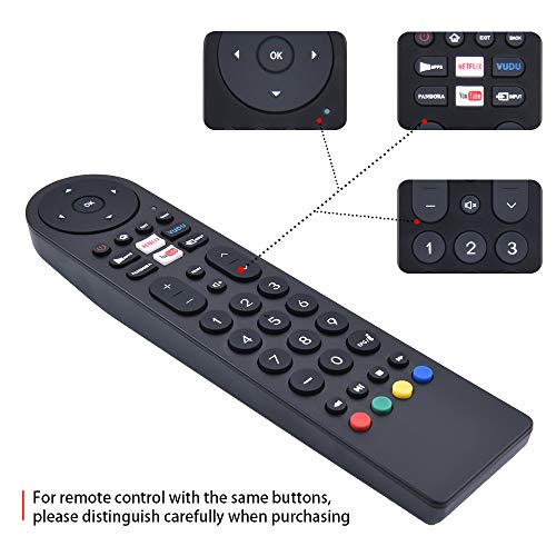 New Black RCA Replaces Remote Control for RCA Smart LED LCD TV Applicable to WX15163 WX15244 WX15284 SLD32A30RQ SLD32A45RQ SLD40A45RQ SLD40HG45RQ SLD50A45RQ SLD55A55RQ