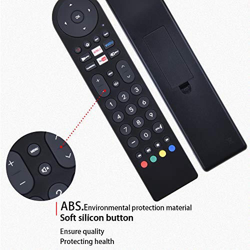 New Black RCA Replaces Remote Control for RCA Smart LED LCD TV Applicable to WX15163 WX15244 WX15284 SLD32A30RQ SLD32A45RQ SLD40A45RQ SLD40HG45RQ SLD50A45RQ SLD55A55RQ