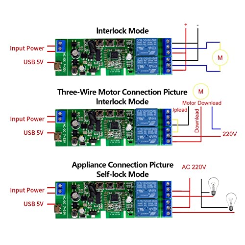 MHCOZY 2 Channel 5V 12V ZigBee Smart Relay Switch,Adjustable Self Lock and Momentary Interlock Working Mode,Works with Tuya eWelink Zigbee Gateway, Alexa, Google Home (ZigBee Hub Required)