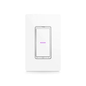 idevices idev0008hw wi-fi smart wall switch-works with alexa, siri and the google assistant, white