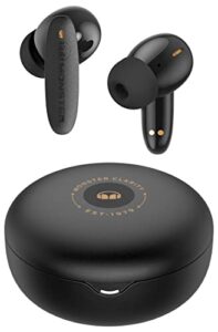 monster clarity 108 anc active noise cancelling earbuds bluetooth 5.2 wireless earphones with 4 built-in microphones, 30h long playtime deep bass fast charging cordless hands free clear call