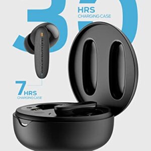 Monster Clarity 108 ANC Active Noise Cancelling Earbuds Bluetooth 5.2 Wireless Earphones with 4 Built-in Microphones, 30H Long Playtime Deep Bass Fast Charging Cordless Hands Free Clear Call