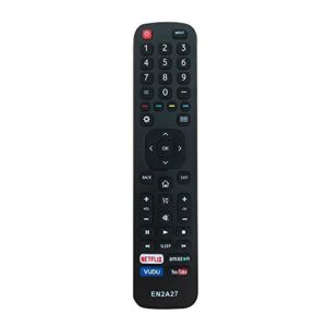 riry replacement hisense tv remote control en2a27 for hisense remote control compatible with all hisense android 4k led hd uhd smart tvs