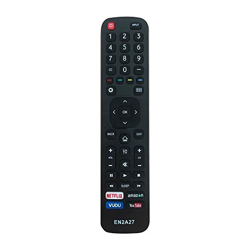 Riry Replacement Hisense TV Remote Control EN2A27 for Hisense Remote Control Compatible with All Hisense Android 4K LED HD UHD Smart TVs