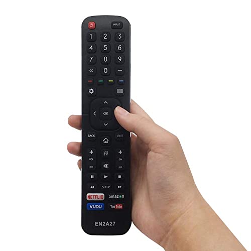 Riry Replacement Hisense TV Remote Control EN2A27 for Hisense Remote Control Compatible with All Hisense Android 4K LED HD UHD Smart TVs