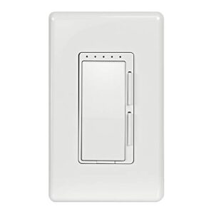 feit electric dim/wifi neutral wire required for installation, compatible with amazon alexa and google assistant, smart dimmer light switch, white, model:dim/wifi