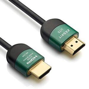 Zeskit Lite 48Gbps Slim Certified Ultra High Speed HDMI Cable 5ft, 4K120 8K60 144Hz eARC HDR HDCP 2.2 2.3 Compatible with Dolby Vision Apple TV 4K Roku Sony LG Samsung Xbox Series X RTX 3080 PS4 PS5