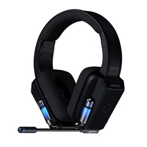 pamu karaoke bluetooth headphones over-ear wireless headset with built-in mic, sport earphones with adjustable headband, karaoke function auto pairing deep bass,15hrs playtime,touch control