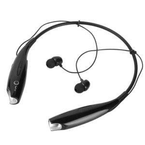 minifinker noise reduction headest, longer standby calls decreasethe burden hv-800 earphones for hinking sport for music walking(black)