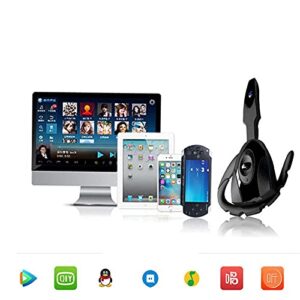 PS3 Bluetooth 5.0 Scorpion Unilateral Hanging Ear Bluetooth Earphone Black Hole Headse (Black)