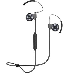 origem hs-3 bluetooth headphones, wireless sports earbuds with dsp audio algorithm, true voice recognition, rotatable ear hook, graphene driver, fast charging, bluetooth 5.0 and built-in smart mic