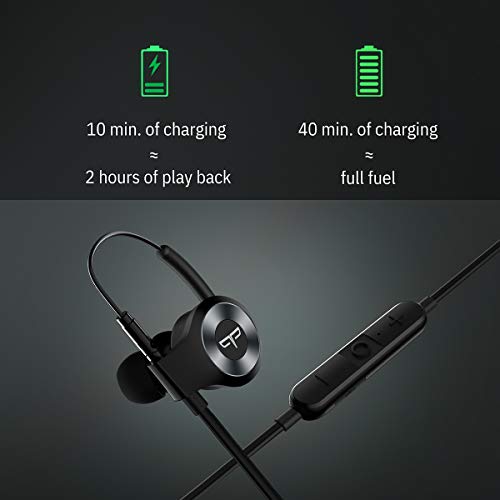 Origem HS-3 Bluetooth Headphones, Wireless Sports Earbuds with DSP Audio Algorithm, True Voice Recognition, Rotatable Ear Hook, Graphene Driver, Fast Charging, Bluetooth 5.0 and Built-in Smart Mic