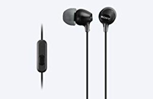 Sony MDREX15AP Fashion Color EX Series Earbud Headset with Mic (Black)