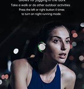 True Wireless Earbuds, Over-Ear Bluetooth 5.2 Earphones with Microphones,Deep Bass, IPX5 Waterproof HiFi Stereo Headsets Sport Ear Hook LED Display Wireless Ear Buds for Gym,Running,Workout (Black)