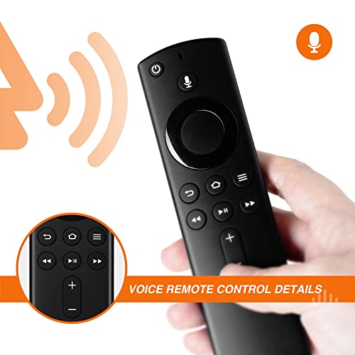 L5B83H Replacement Voice Remote Control with Voice Function Fit for Fire TV Stick,Fire TV Cube and Fire TV Lite