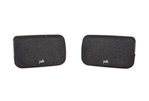 polk sr2 wireless surround sound speakers for select polk react and polk magnifi sound bars – immersive surround sound, easy set up, multiple placement options, 2 count (pack of 1)
