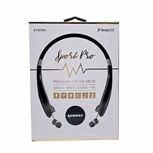 Rhino Foldable Retractable Wireless Headset Headphone Sport Neckband Earbuds