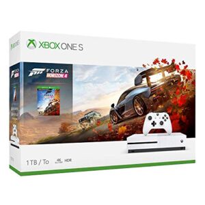 Microsoft Xbox One S 1TB/2TB Forza Horizon 4 Bonus Bundle: Forza Horizon 4, Xbox Wireless Controller, Xbox One S 4K HDR Console - White One S Gaming Console with 4K Blu-Ray Player