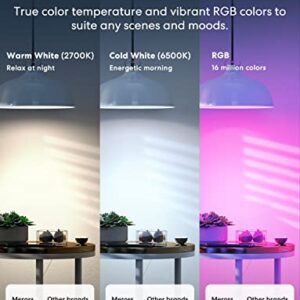 meross Smart LED Light Bulb, Smart WiFi LED Bulbs Compatible with Apple HomeKit, Siri, Alexa, Google Home & SmartThings, Dimmable E26 Multicolor 2700K-6500K RGBWW, 810 Lumens 60W Equivalent, 1 Pack