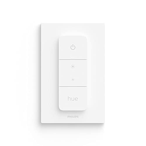 Philips Hue Smart Dimmer Switch with Remote (Requires Hue Hub, Installation-Free, Smart Home, Exclusively for Philips Hue Smart Bulbs)