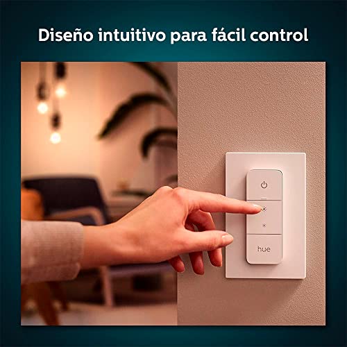 Philips Hue Smart Dimmer Switch with Remote (Requires Hue Hub, Installation-Free, Smart Home, Exclusively for Philips Hue Smart Bulbs)