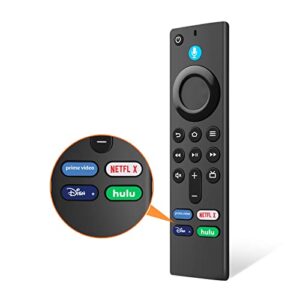 voice replacement (3rd gen) tv remote controls, requires compatible with fire tv stick /4k/max/lite/cube