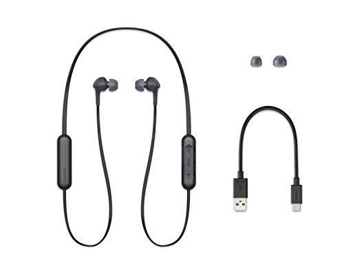 Sony WI-XB400 Extra Bass Wireless In-Ear Headphones (Black) WI-XB400BLK (Renewed)