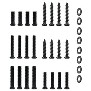 universal tv stand screws and washers for tv stand legs screws kit for insignia sony toshiba rca roku tv mount screws kit, universal tv leg screws, includes screws, washers