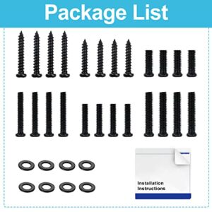 Universal TV Stand Screws and Washers for TV Stand Legs Screws Kit for Insignia Sony Toshiba RCA Roku TV Mount Screws Kit, Universal TV Leg Screws, Includes Screws, Washers