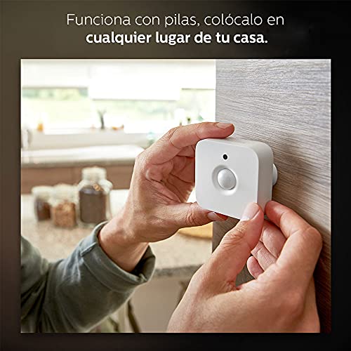 Philips Hue Indoor Motion Sensor for Smart Lights (Requires Hue Hub, Installation-Free, Smart Home, Exclusively for Philips Hue Smart Bulbs)