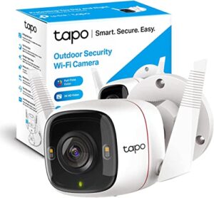 tp-link tapo 2k qhd security camera outdoor wired, starlight sensor for color night vision, free ai detection, works with alexa & google home, built-in siren, cloud/sd card storage (tapo c320ws)