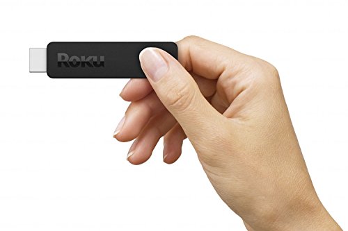 Roku Streaming Stick | Portable, Power-Packed Player with Voice Remote with TV Power and Volume (2017) (Renewed)