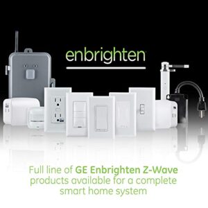 Enbrighten, White & Light Almond, Z-Wave Plus Smart Fan Control, Works with Alexa, Google Assistant, 3-Way Compatible, ZWave Hub Required, Repeater/Range Extender, 55258