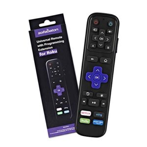 sofabaton r2 universal remote for ir devices, replacement for roku remote control,13 extra ir learning power volume/mute/button for tvs/blu-ray/dvd/cable/satellite (not support wifi/bluetooth/rf)