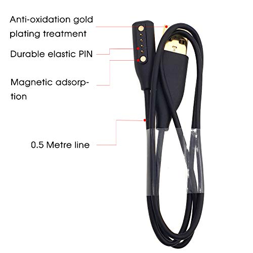 Replacement Charging Cable Flexible USB Cable with Magnetic Charger Connector Compatible with Bose Frames Alto S/M M/L, Rondo, Bose Frames Soprano/Tenor Bluetooth Sunglasses,2 Pcs