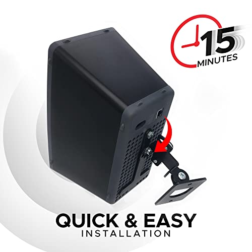 Play 3 Wall Mount Black, Compatible with Sonos Play:3, Adjustable Swivel & Tilt Mechanism, Mounting Bracket Includes All Fixings
