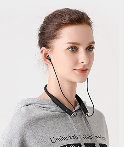 IKXO Neckband Bluetooth Headphones Noise Cancelling Headset with Mic Wireless Earbuds 5.0 CVC 8.0 Waterproof Sport Earphones for Running Driving Working Compatible