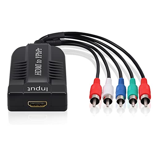 LiNKFOR 1080P HDMI to Component Converter Scaler, HDMI Input to YPbPr Convert HDMI to Component, Only HDMI to Component Converter for HDTV Box PC PS3 Roku Blu-Ray DVD (NOT Component to HDMI)