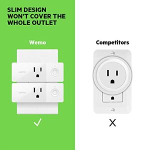 Wemo Mini Smart Plug, 3-pack (Certified Refurbished)