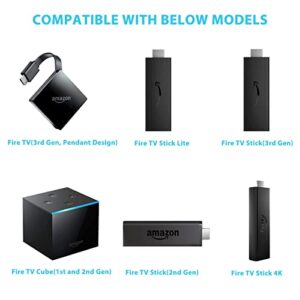 Remote Replacement 2nd Gen L5B83H Fit for Amazon Fire TV Stick 4K, Fire TV Cube 1st Gen 2nd Gen, Fire TV Stick 2nd Gen, Fire TV 3rd Gen, Pendant Design with Voice Search