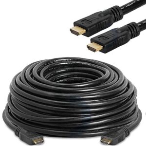 cablevantage 50ft 50 ft hdmi cable, hdmi cable hdmi-50ft gold-plated high speed hdmi cable [ support 3d | ethernet | audio return] for ps4 pc hdtv