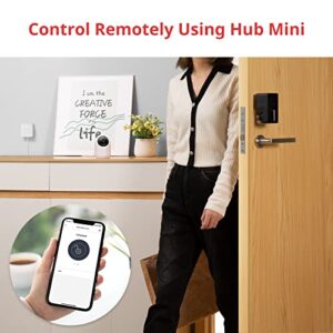 SwitchBot Wi-Fi Smart Lock, Keyless Entry Door Lock, Smart Door Lock Front Door, Electronic Smart Deadbolt, Fits Your Existing Deadbolt in Minutes,Great for Airbnbs, Vacation Rentals and More