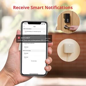 SwitchBot Wi-Fi Smart Lock, Keyless Entry Door Lock, Smart Door Lock Front Door, Electronic Smart Deadbolt, Fits Your Existing Deadbolt in Minutes,Great for Airbnbs, Vacation Rentals and More