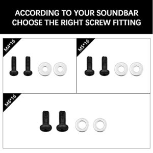 Speaker Mounts Universal Sound Bar Wall Mount Brackets for Samsung, Bose, JBL,Yamaha,TCL,Polk Audio, Panasonic,LG, Sony, Vizio Soundbar Mounting Above or Under TV with Adjustable Extending Arms