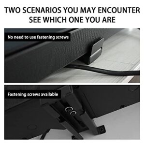 Speaker Mounts Universal Sound Bar Wall Mount Brackets for Samsung, Bose, JBL,Yamaha,TCL,Polk Audio, Panasonic,LG, Sony, Vizio Soundbar Mounting Above or Under TV with Adjustable Extending Arms