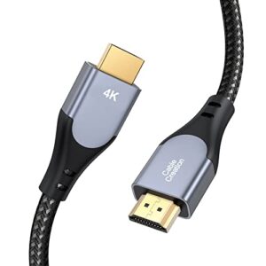 cablecreation hdmi cable 4k@60hz 6.6 ft, hdmi 4k cable, high-speed 18gbps, 4k hdr, 3d, 2160p, 1080p, ethernet support, compatible with uhd tv, ps5/ps4, xbox one, blu-ray, pc, projector and more