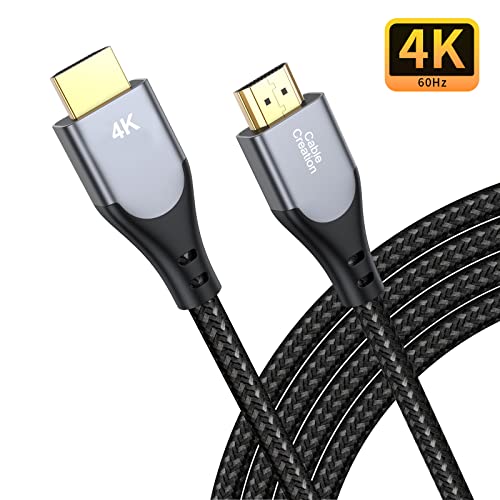 CableCreation HDMI Cable 4K@60Hz 6.6 ft, HDMI 4K Cable, High-Speed 18Gbps, 4K HDR, 3D, 2160P, 1080P, Ethernet Support, Compatible with UHD TV, PS5/PS4, Xbox One, Blu-ray, PC, Projector and More